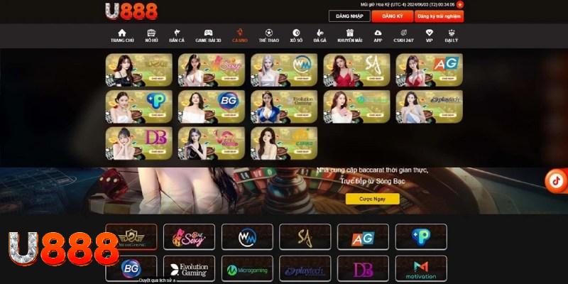 Casino U888 được nhiều người yêu thích và truy cập trải nghiệm