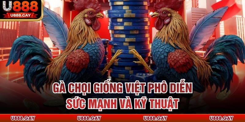 Gà chọi giống Việt phô diễn sức mạnh và kỹ thuật