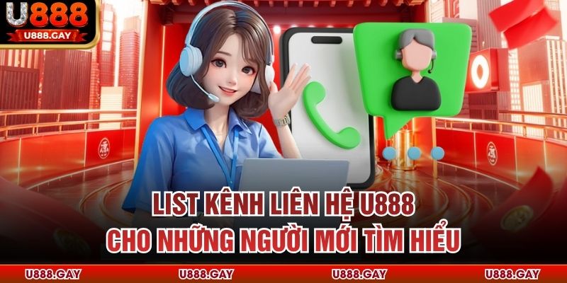 List kênh liên hệ U888 cho những người mới tìm hiểu