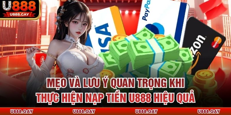 Mẹo và lưu ý quan trọng khi thực hiện nạp tiền U888 hiệu quả